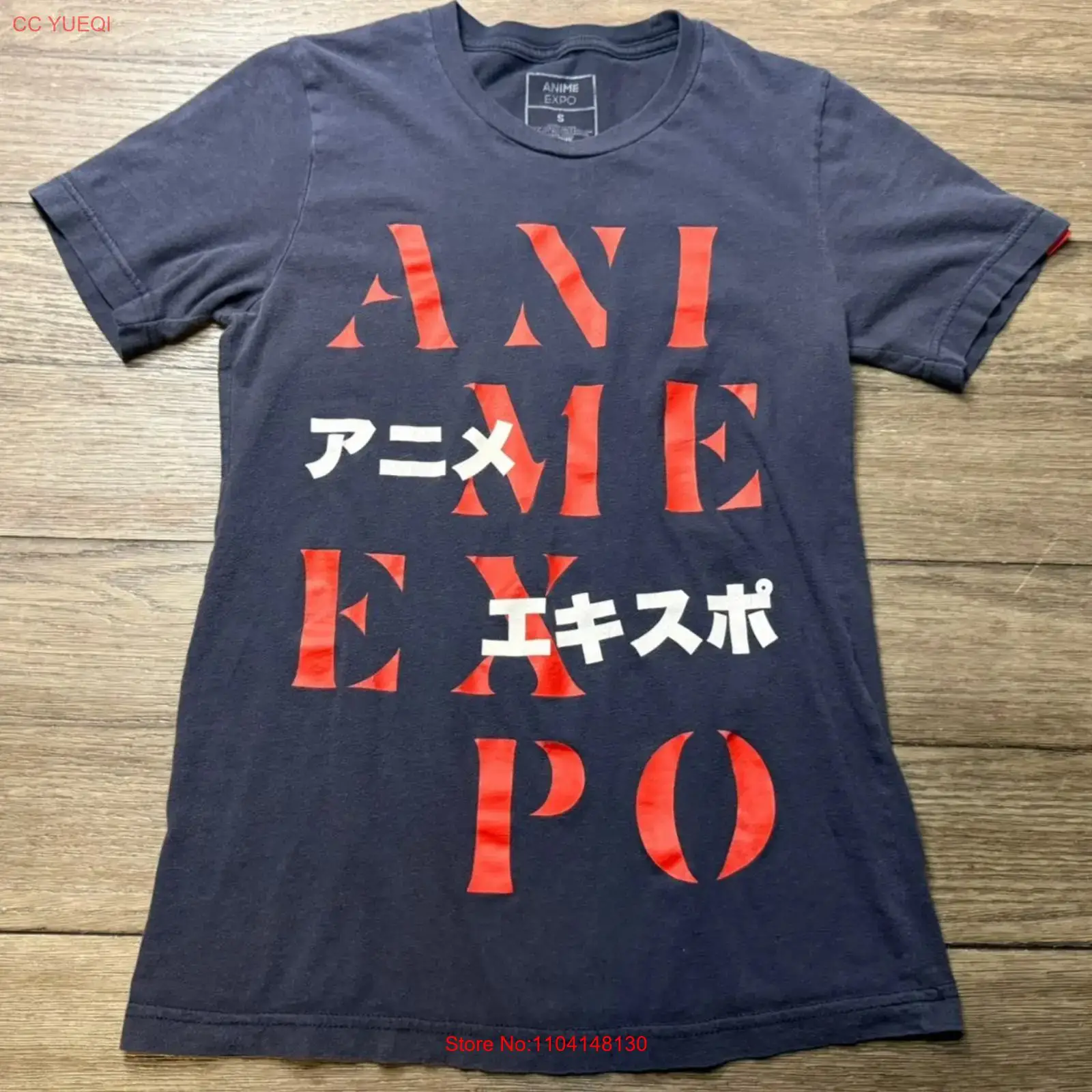 Vintage Fashion Expo - Anime Expo Black T Shirt Size