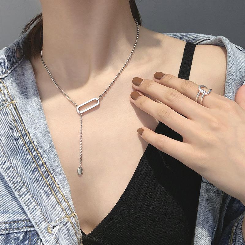 Vintage Fashion Influencer - Wholeslae Square Necklace South Korea Dongdaemun