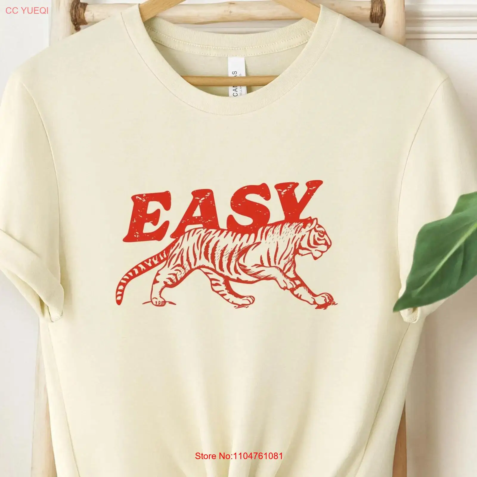 Vintage Fashion Retro Outfit - Easy Tiger T Shirt Retro Boho