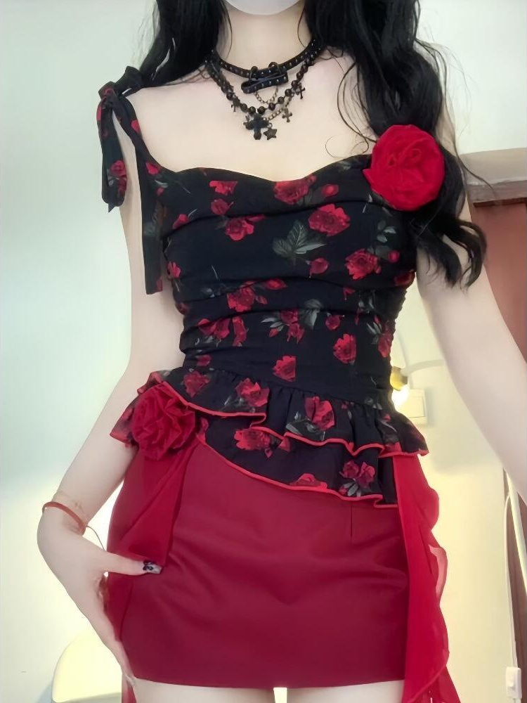 Vintage Fashion Retro Outfit - Sweet Vintage Korean Fashion Chic Outfits