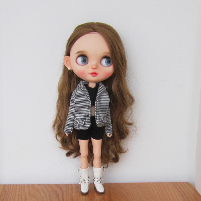Vintage Fashion Dolls - Fashion Blythe Clothes Check Blazers Coat