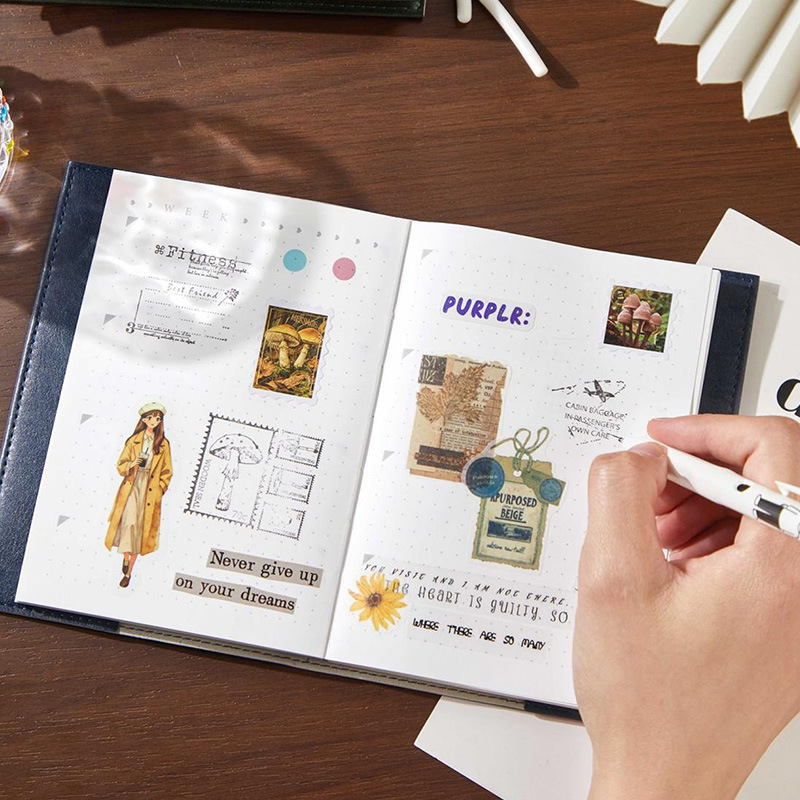 A6 Vintage Faux Leather Bound  - Vintage Fashion Journal recensie en prijs
