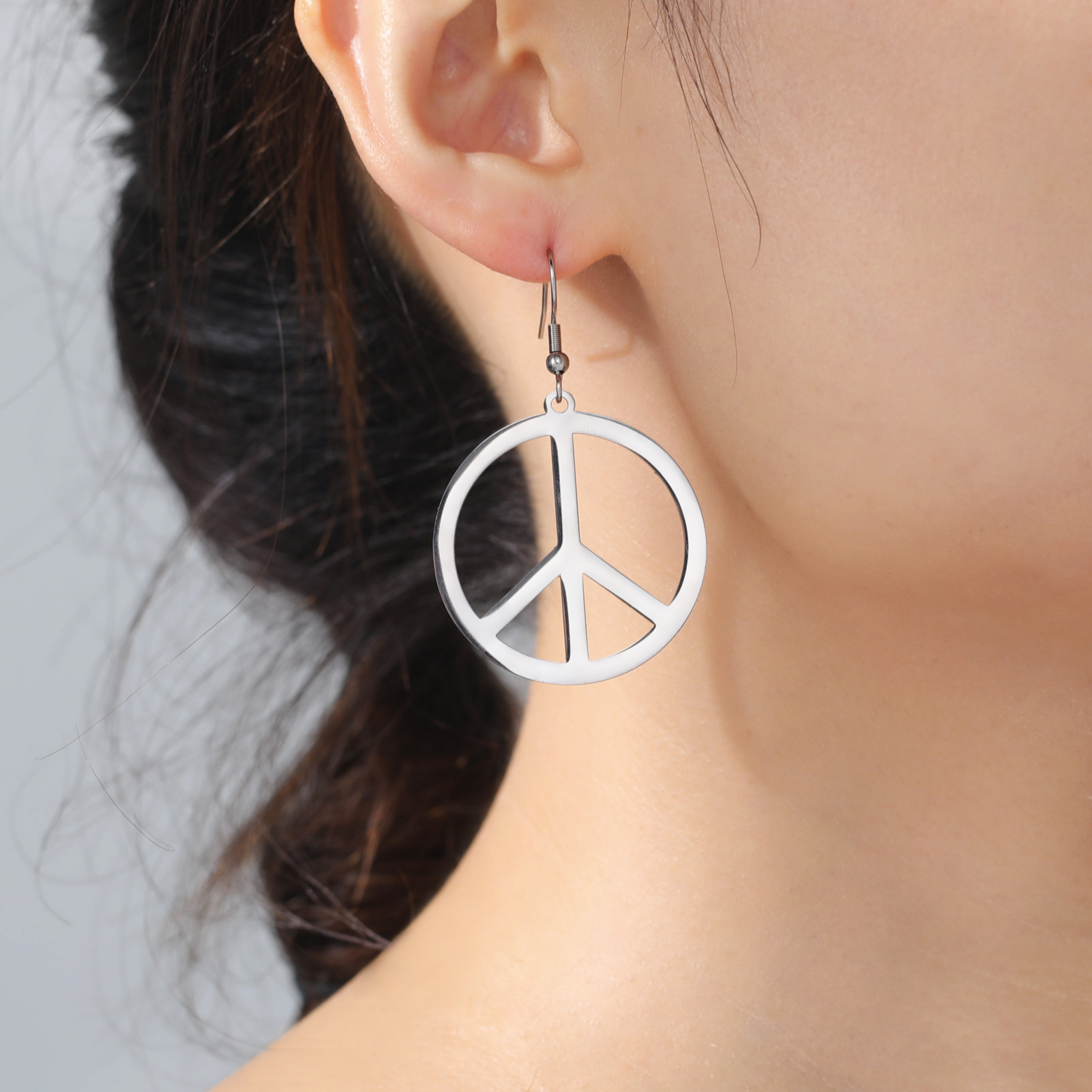 Stainless Steel Peace Sign Sym - Vintage Fashion Labels recensie en prijs