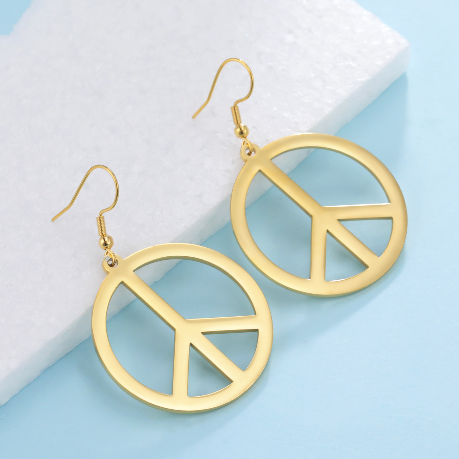 Stainless Steel Peace Sign Sym - Vintage Fashion Labels recensie en prijs