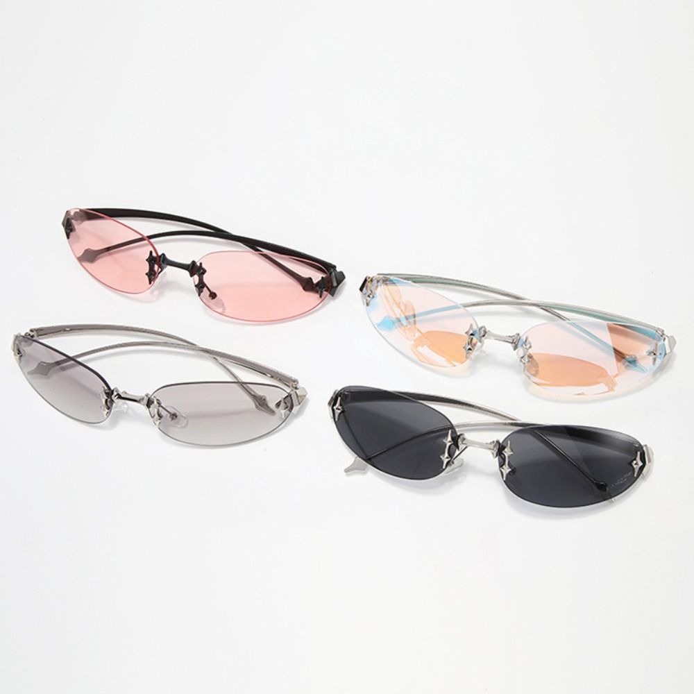 Y2K Style Frameless Sunglasses - Vintage Fashion Trends recensie en prijs