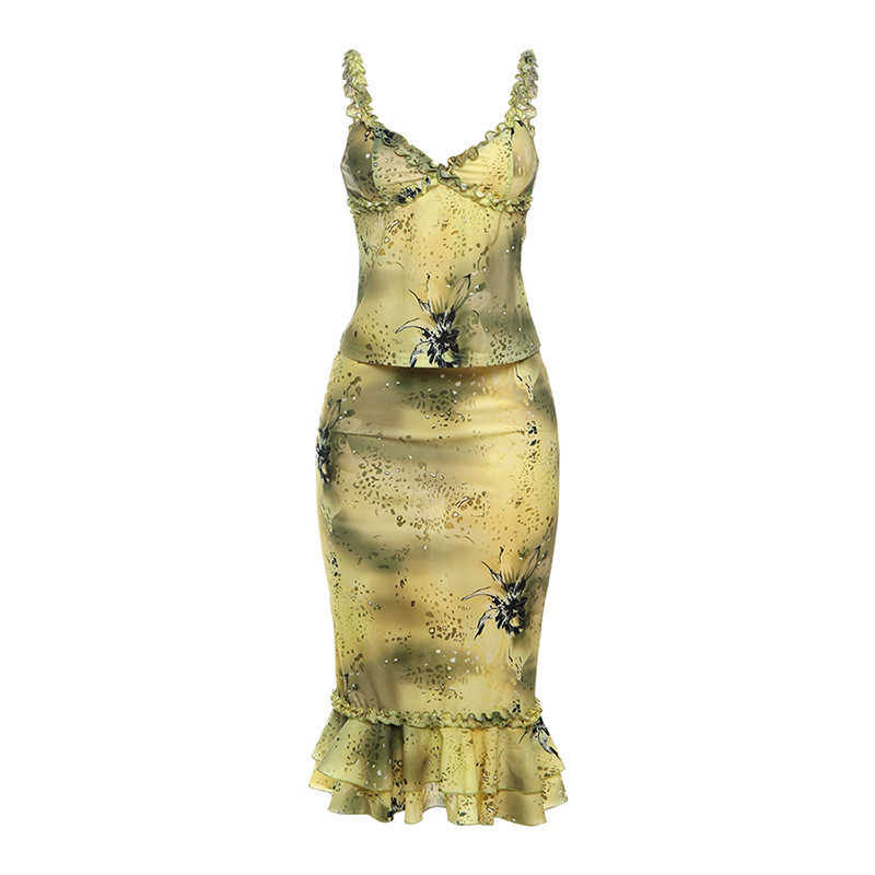 Women's Dress 2 Piece Floral P - Vintage Fashion Pieces recensie en prijs