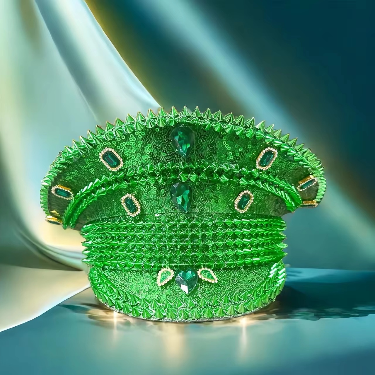HongLuan Green Fashion Sequin  - Vintage Fashion Hats recensie en prijs
