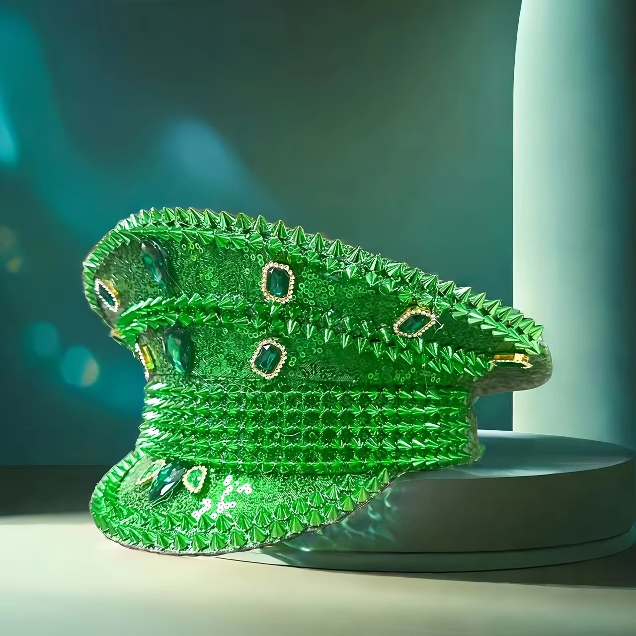 HongLuan Green Fashion Sequin  - Vintage Fashion Hats recensie en prijs