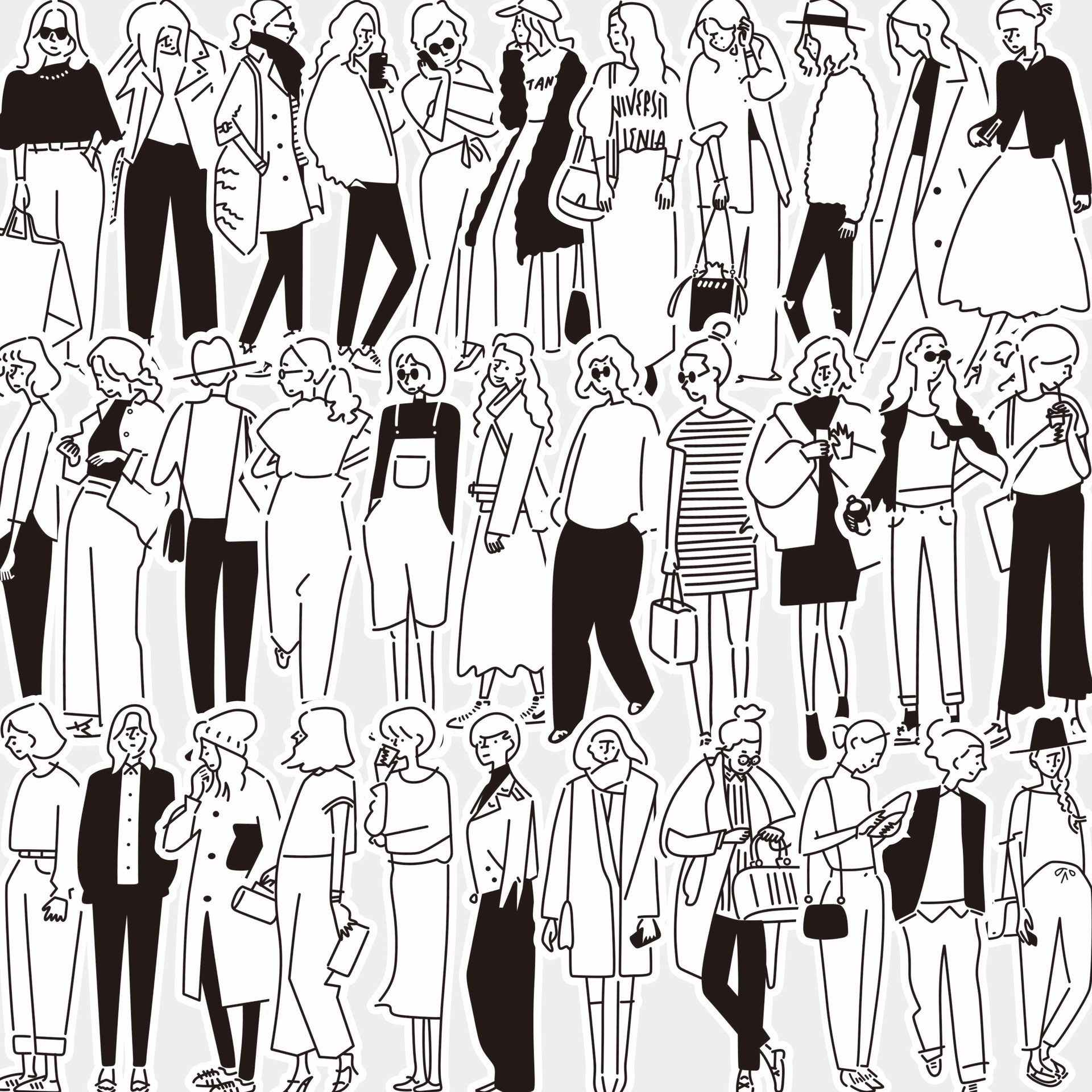 63Pcs Vintage Black White Fash - Vintage Fashion Journal recensie en prijs