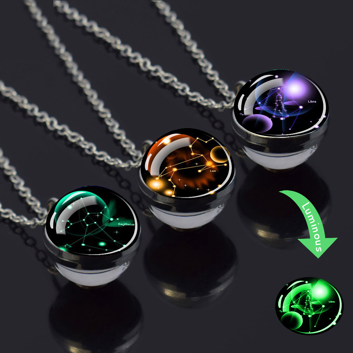 12 Zodiac Sign Necklace Lumino - Vintage Fashion Labels recensie en prijs