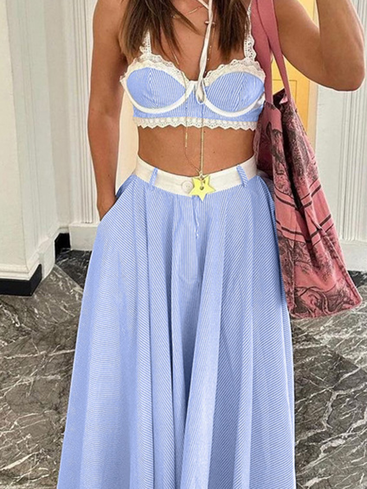 Summer New Halter Crop Tops&Lo - Vintage Fashion Pieces recensie en prijs