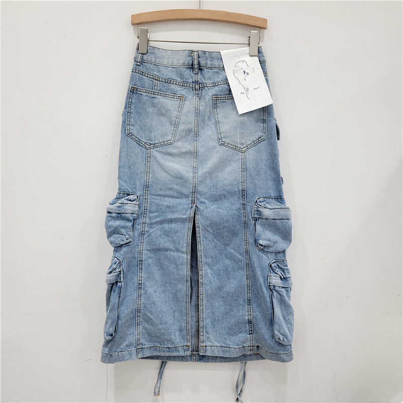 Women's Denim Workwear Skirt H - Vintage Fashion Influencer recensie en prijs