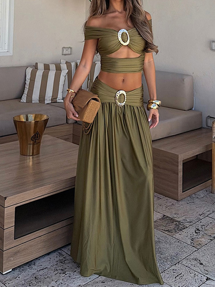 Fashion Solid Backless Pleated - Vintage Fashion Expo recensie en prijs
