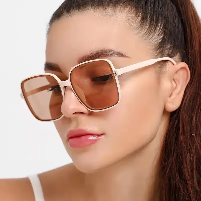 Vintage Oversized Square Sungl - Vintage Fashion Brands recensie en prijs