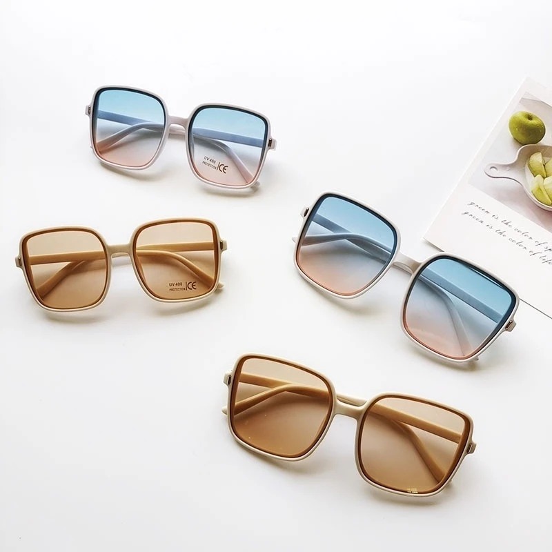 Vintage Oversized Square Sungl - Vintage Fashion Brands recensie en prijs