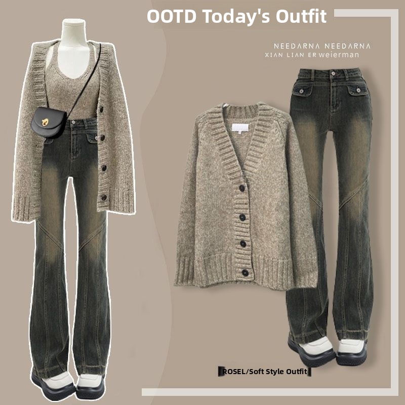 Slimming Knitted Cardigan Deni - Vintage Fashion Pieces recensie en prijs