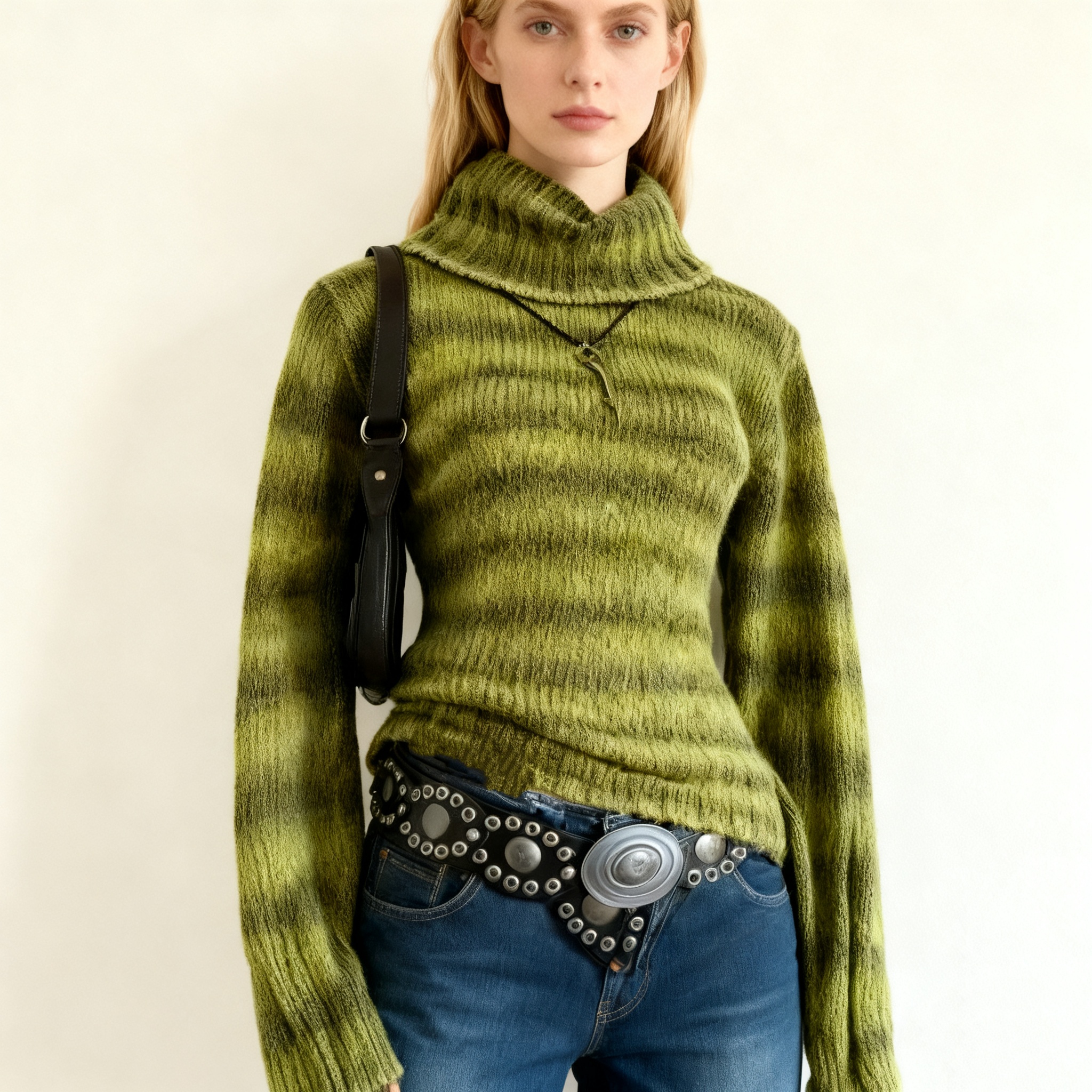 Retro Y2K Green Striped High N - Vintage Fashion Retro Outfit recensie en prijs