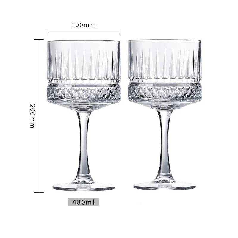 2 Pcs Carved Martini Glasses C - Vintage Fashion Eu recensie en prijs