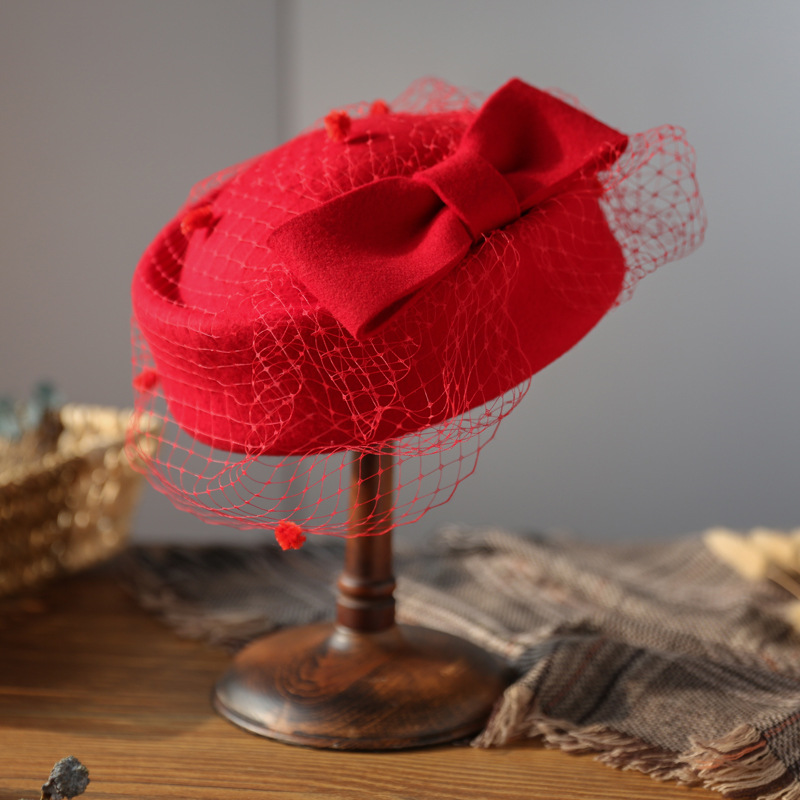 British Style Wool Beret with  - Vintage Fashion Influencer recensie en prijs