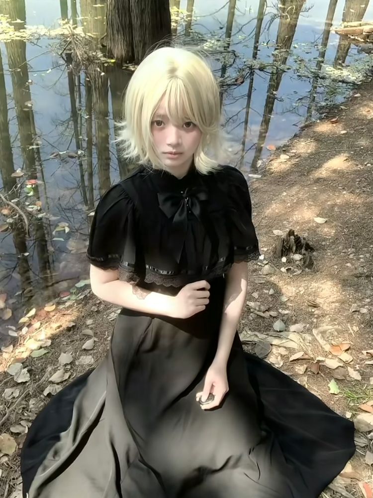 Gothic Harajuku Slim Lace Retr - Vintage Fashion Retro Outfit recensie en prijs