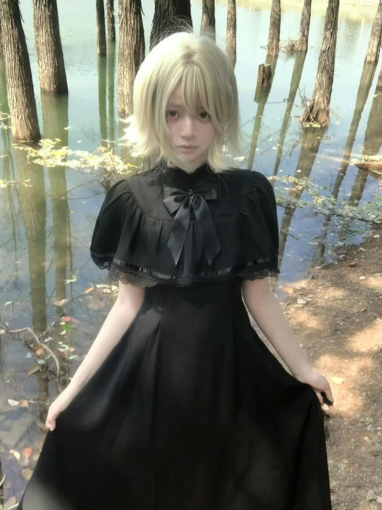 Gothic Harajuku Slim Lace Retr - Vintage Fashion Retro Outfit recensie en prijs