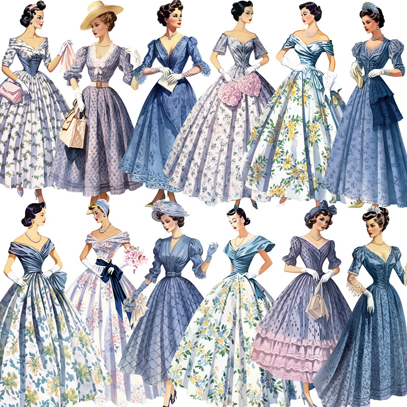 16Pcs/Pack Vintage Retro Fashi - Vintage Fashion Journal recensie en prijs