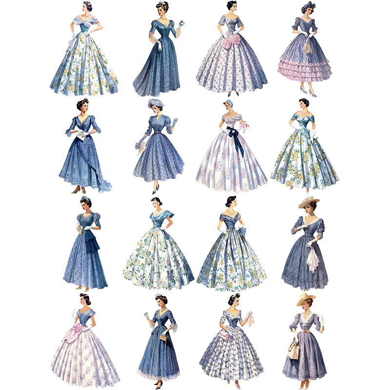 16Pcs/Pack Vintage Retro Fashi - Vintage Fashion Journal recensie en prijs