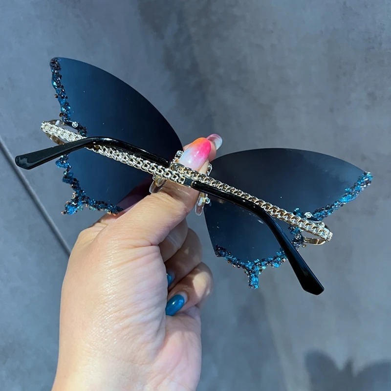 Luxury Diamond Butterfly Sungl - Vintage Fashion Brands recensie en prijs