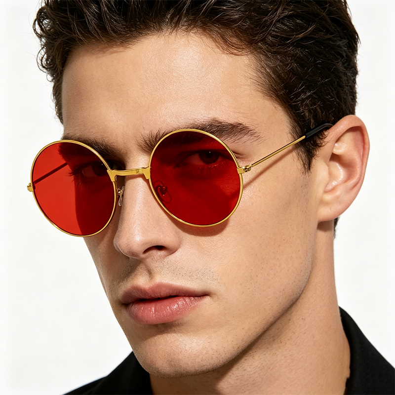 Classic Vintage Round Frame Su - Vintage Fashion Brands recensie en prijs
