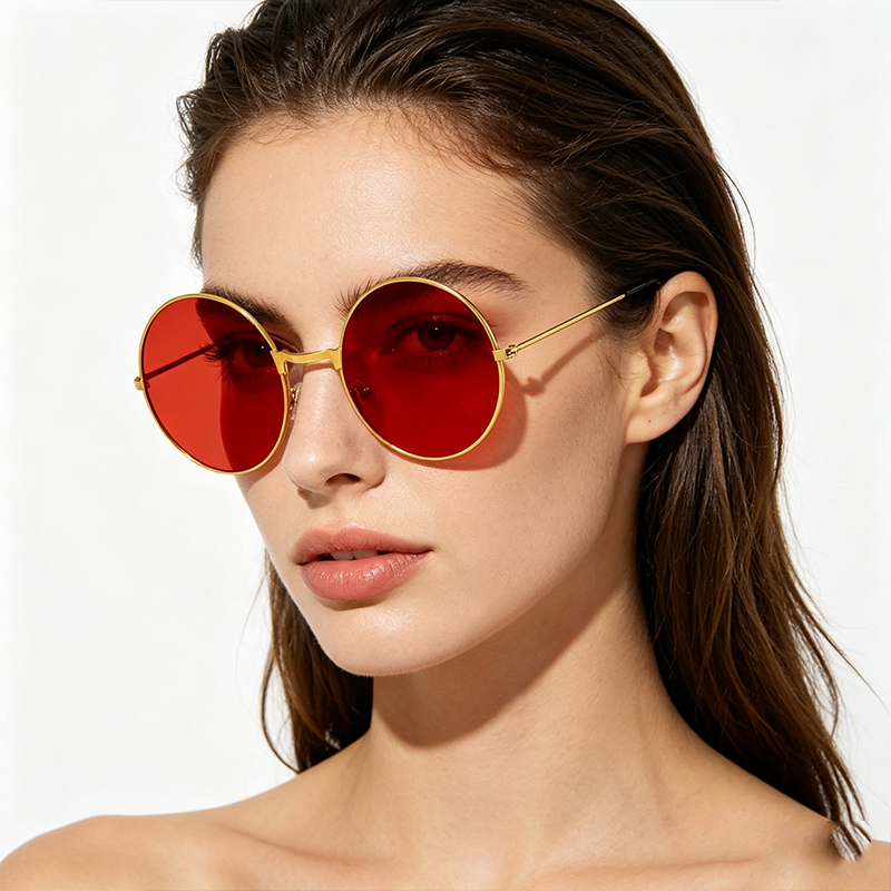 Classic Vintage Round Frame Su - Vintage Fashion Brands recensie en prijs