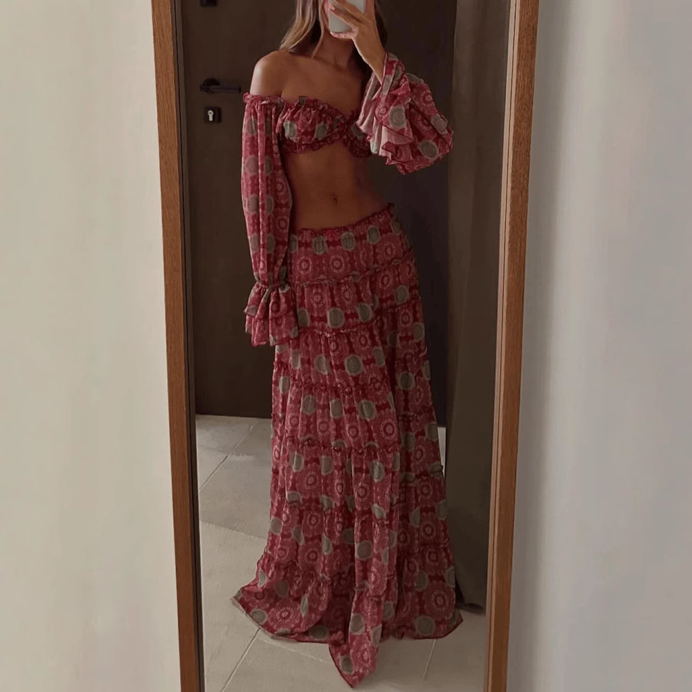 Vintage Print Skirt Two Piece  - Vintage Fashion Pieces recensie en prijs