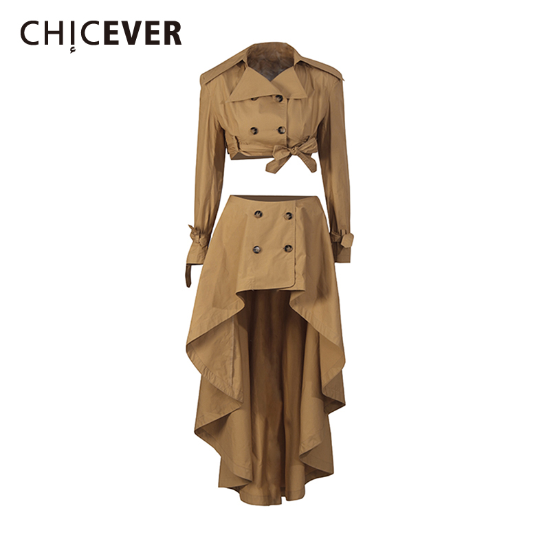 CHICEVER Khaki Spliced Lace Up - Vintage Fashion Pieces recensie en prijs