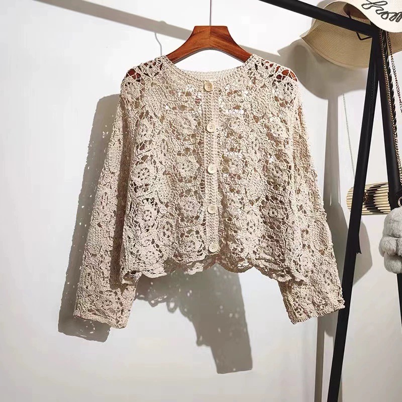 Retro Hook Flower Hollow Out T - Vintage Fashion Retro Outfit recensie en prijs