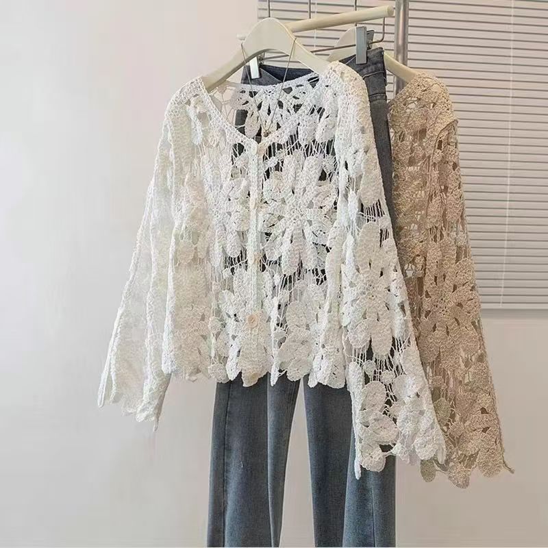 Retro Hook Flower Hollow Out T - Vintage Fashion Retro Outfit recensie en prijs