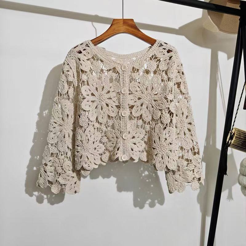 Retro Hook Flower Hollow Out T - Vintage Fashion Retro Outfit recensie en prijs