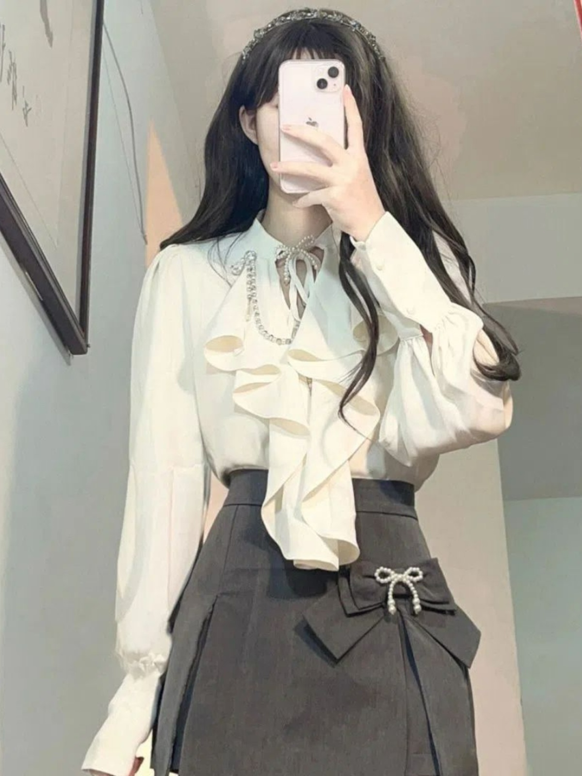 Elegant Vintage Long Sleeve Sh - Vintage Fashion Pieces recensie en prijs