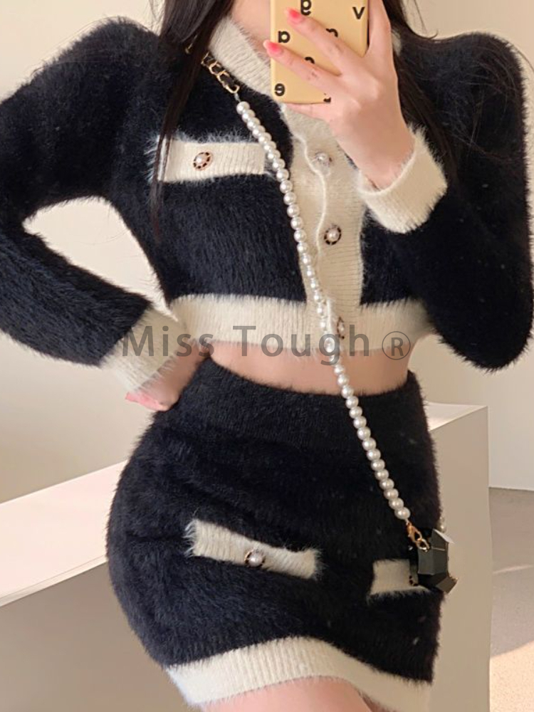 Winter Fluffy Knit 2 Piece Set - Vintage Fashion Pieces recensie en prijs