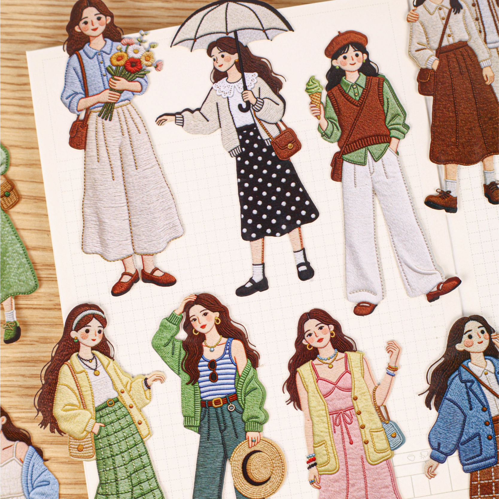 16pcs  Retro Fashion Character - Vintage Fashion Journal recensie en prijs