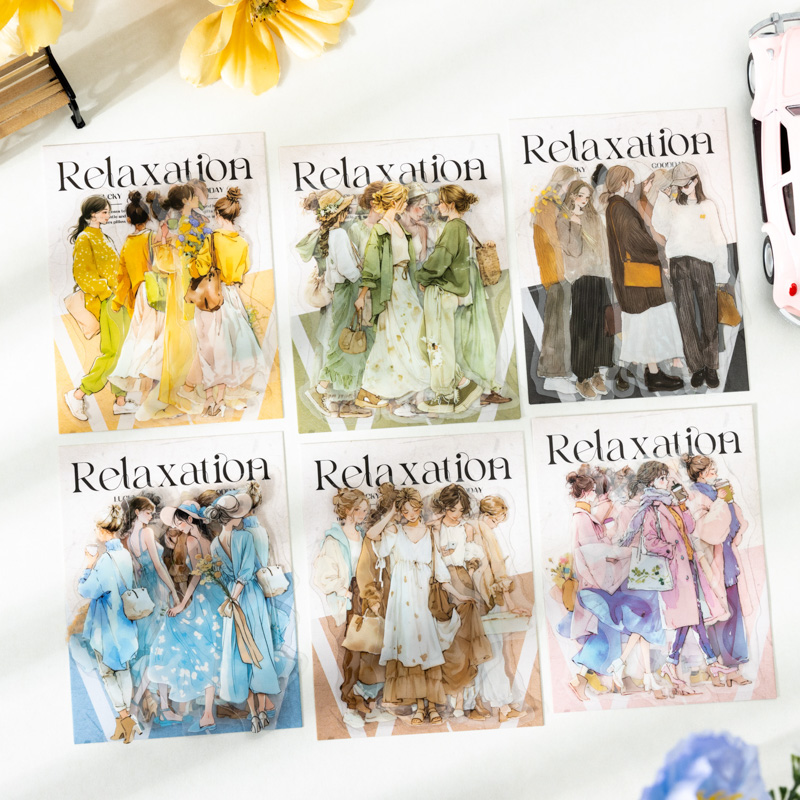 JIANQI 20 pcs/pack Vintage Cha - Vintage Fashion Journal recensie en prijs