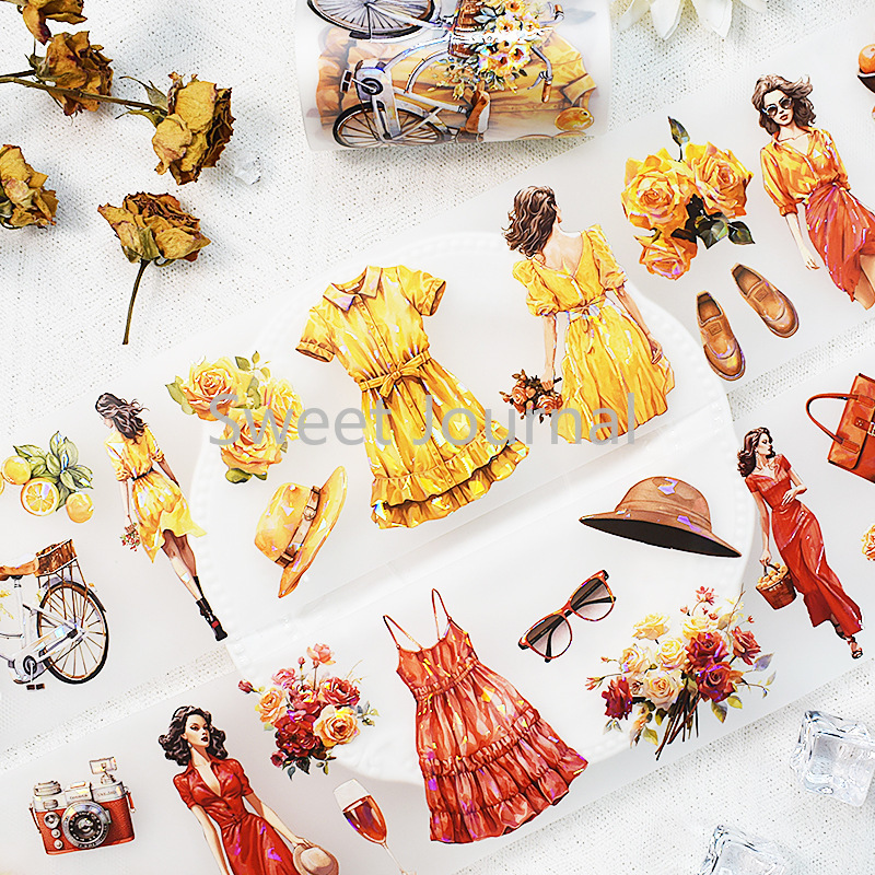 2m/Roll Vintage Lady PET Tape  - Vintage Fashion Journal recensie en prijs