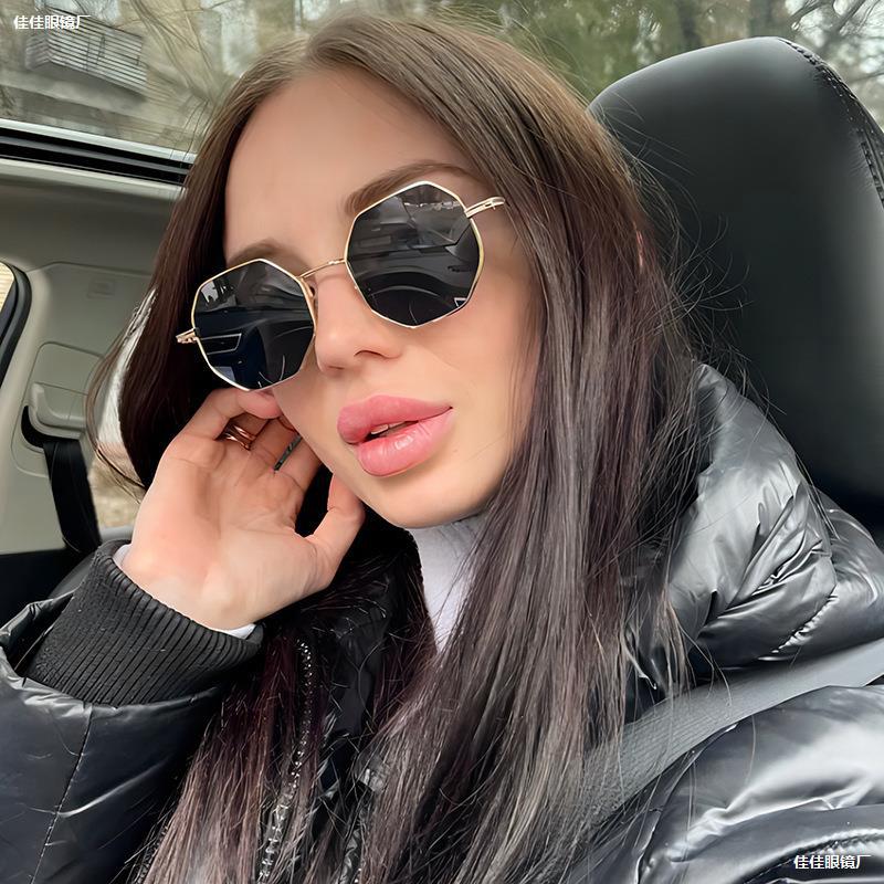 Square Polygon Metal Sunglasse - Vintage Fashion Brands recensie en prijs