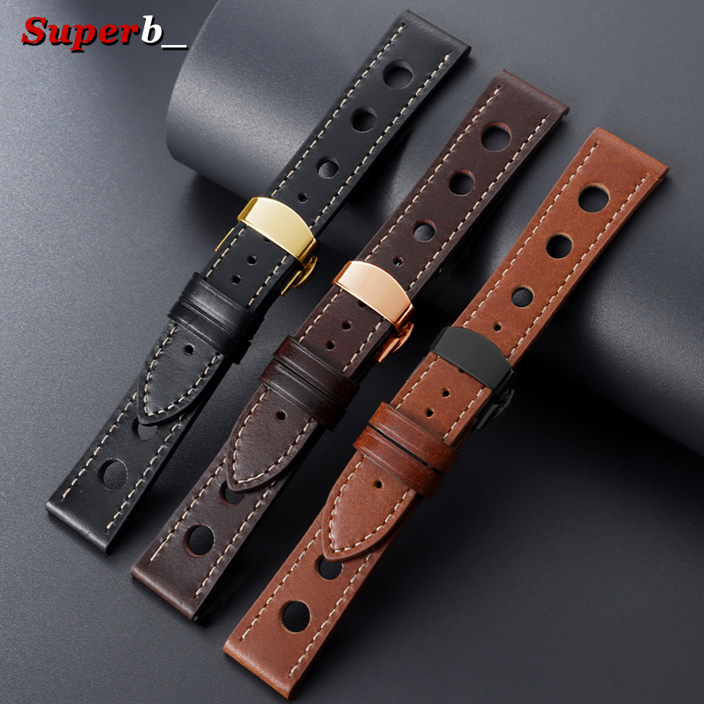 20mm 22mm Vintage Cowhide Leat - Vintage Fashion Labels recensie en prijs